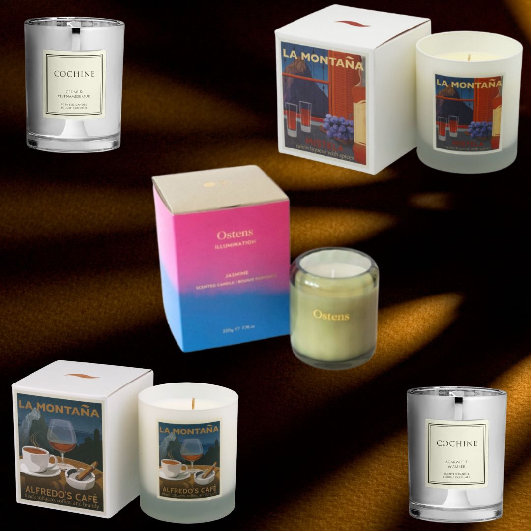 Cosy scented candles for autumn